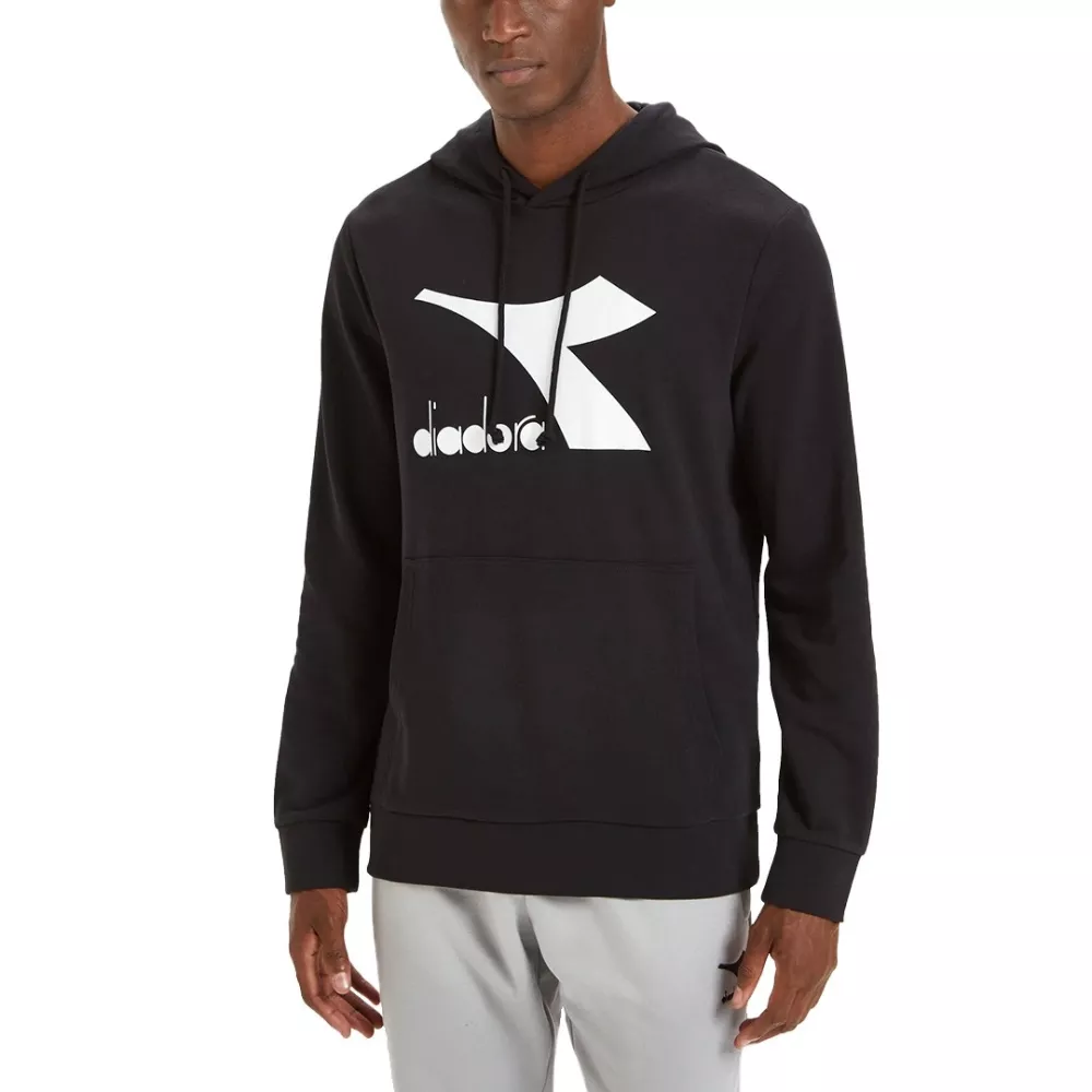 Black Diadora hooded sweatshirt