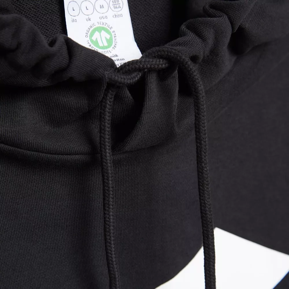 Black Diadora hooded sweatshirt