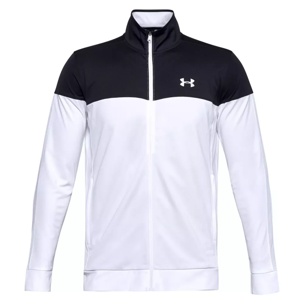 giacca sport full zip bianca under armour