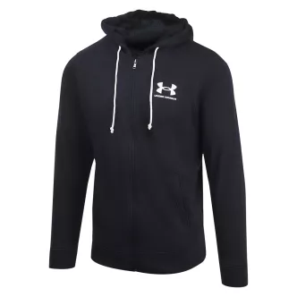 tuta rival terry nera full zip con cappuccio under armour