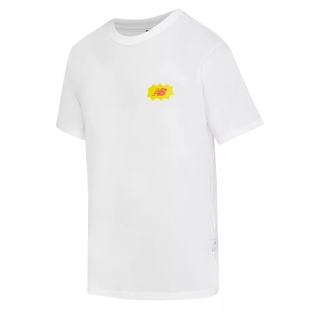 new balance white reinvented cotton t-shirt