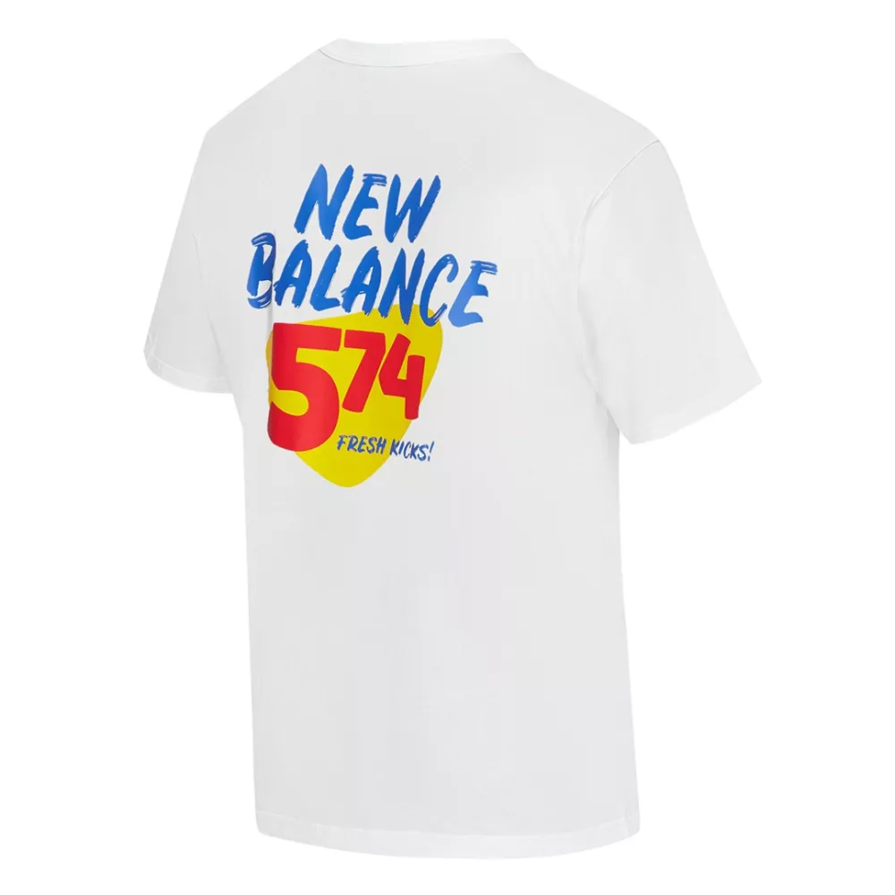 new balance white reinvented cotton t-shirt