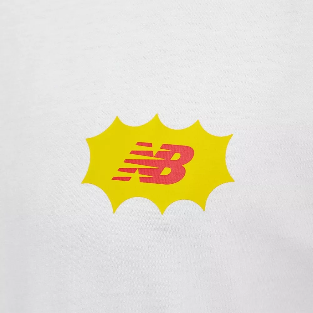 new balance white reinvented cotton t-shirt