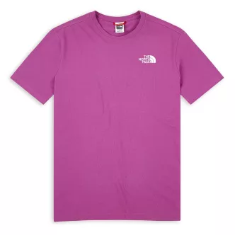 t-shirt the north face logo cuore viola 