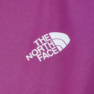 t-shirt the north face logo cuore viola 