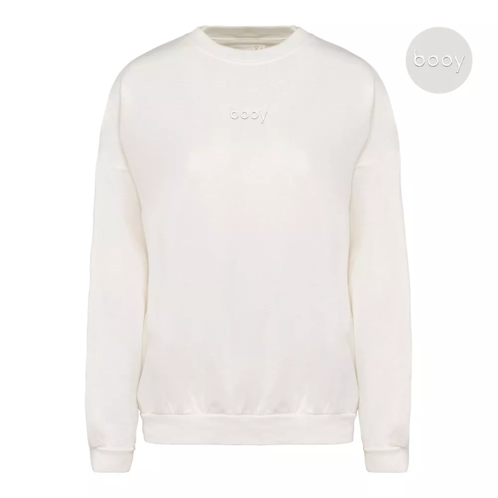 sweatshirt terry unisex booy ivory 280g