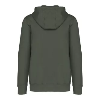 booy unisex hooded zip sweatshirt dark green