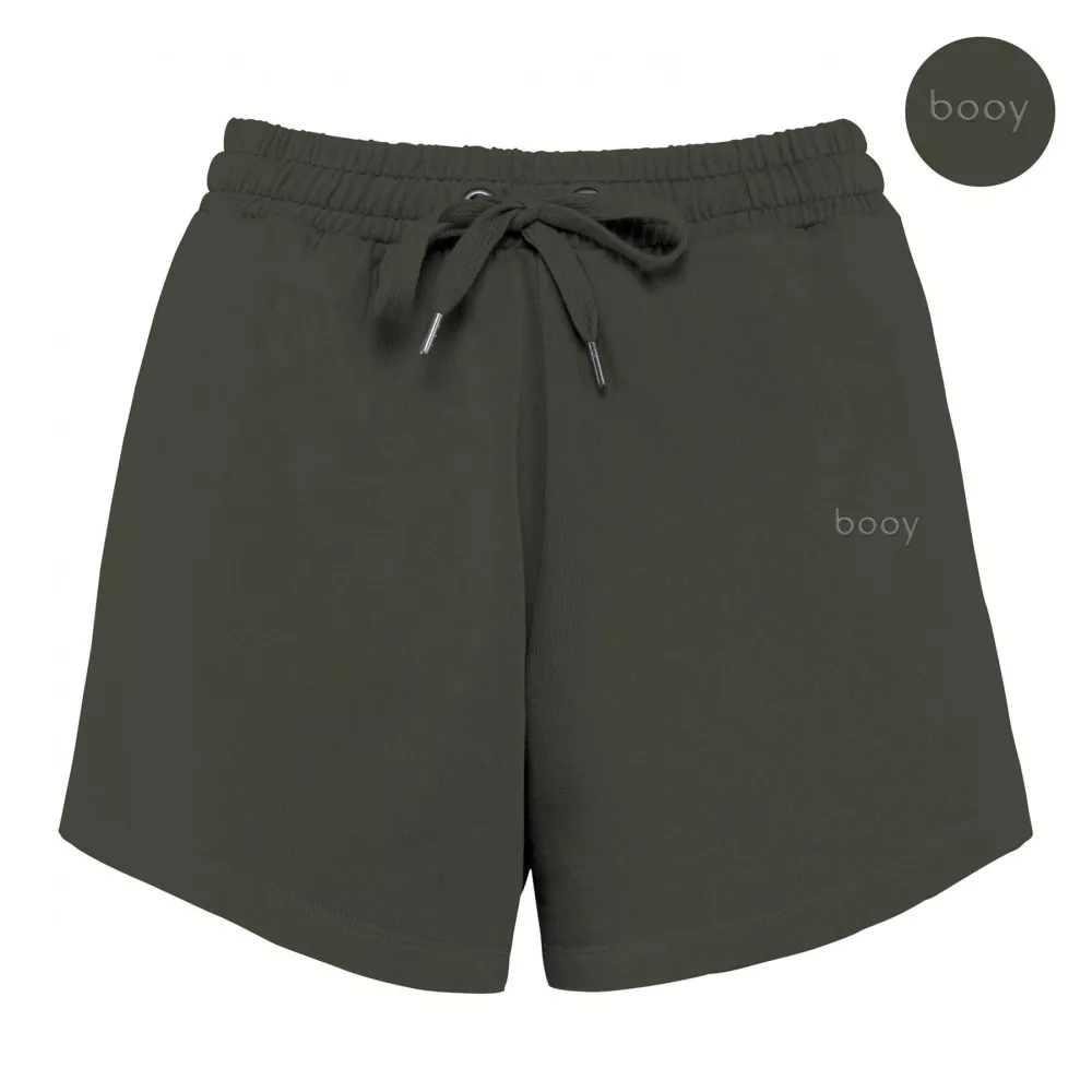 green booy woman shorts