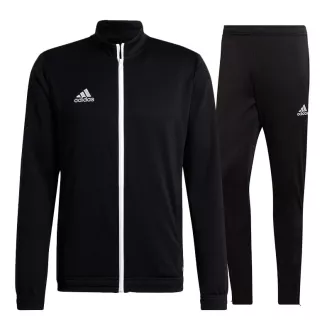 adidas black full zip tracksuit