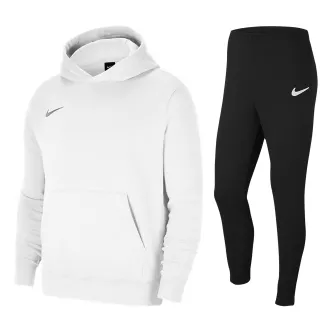 White nike tracksuit for kids with hood