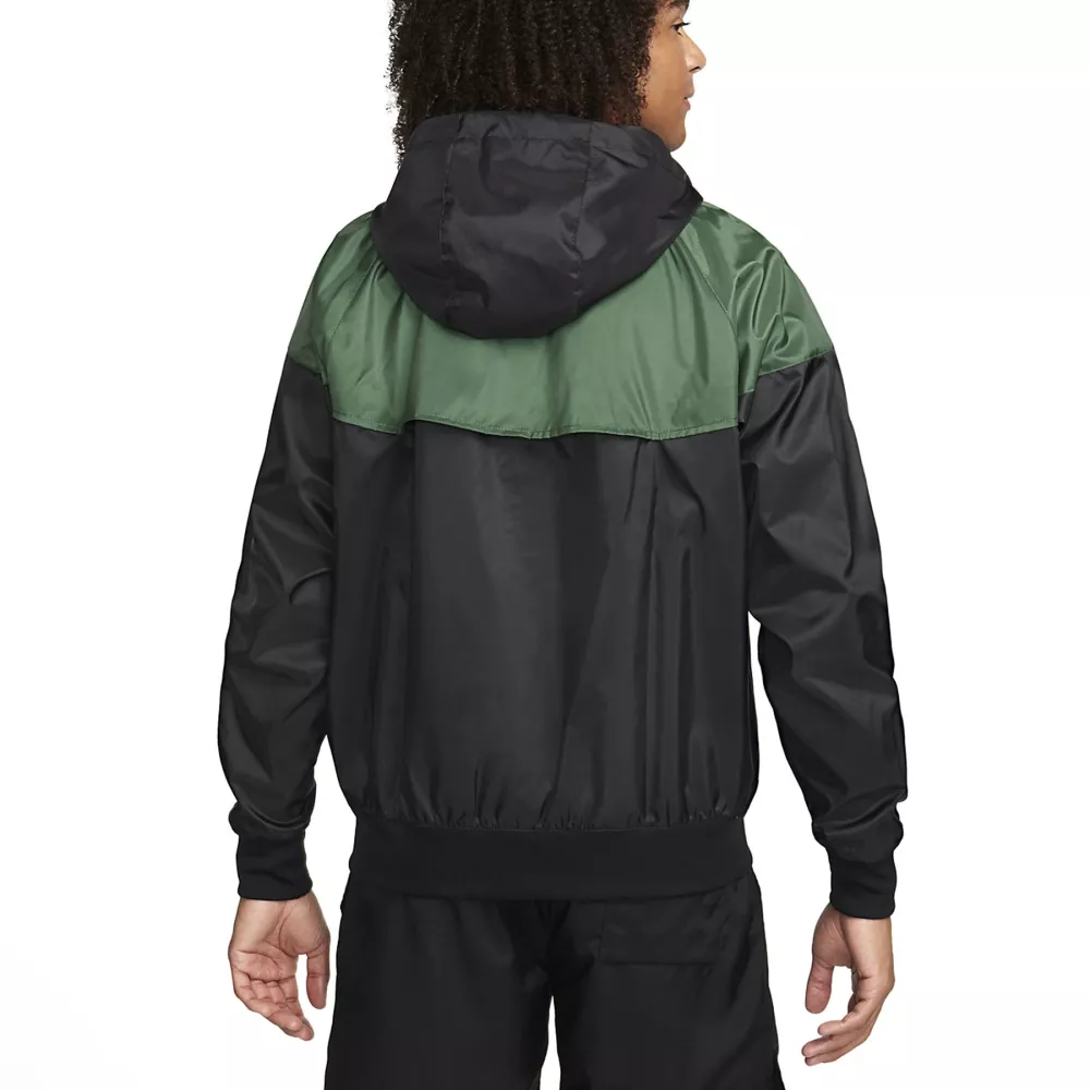 green nike sportswear windproof jacket