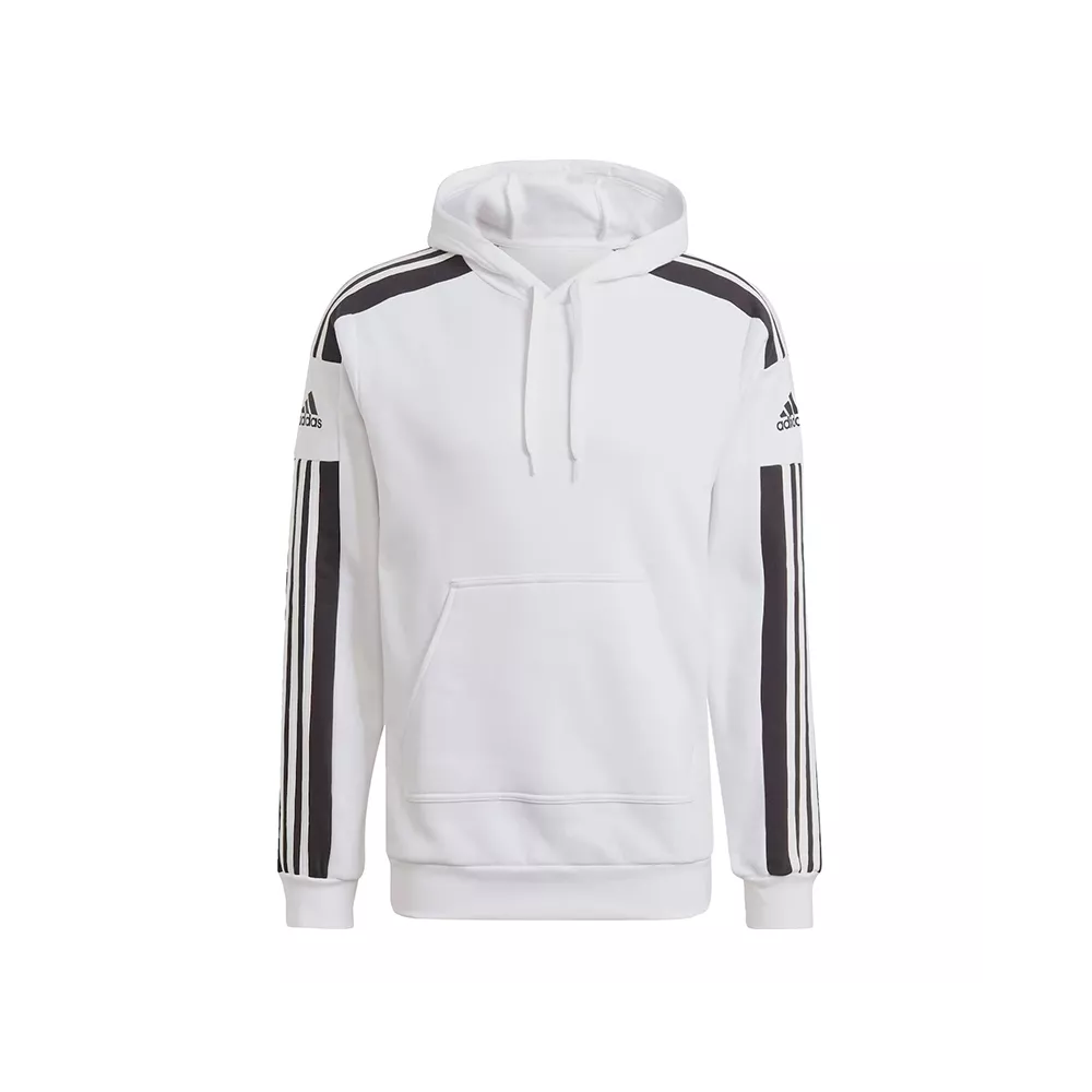 tuta felpata con cappuccio sweat adidas bianca