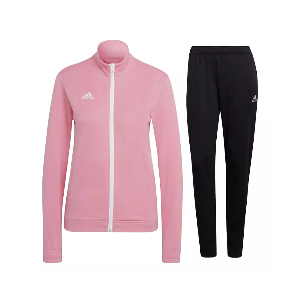 Women's Pink adidas full zip tracksuit