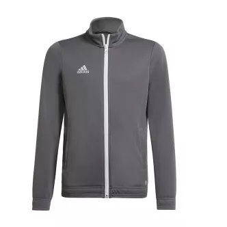 Gray adidas full zip children's tracksuit