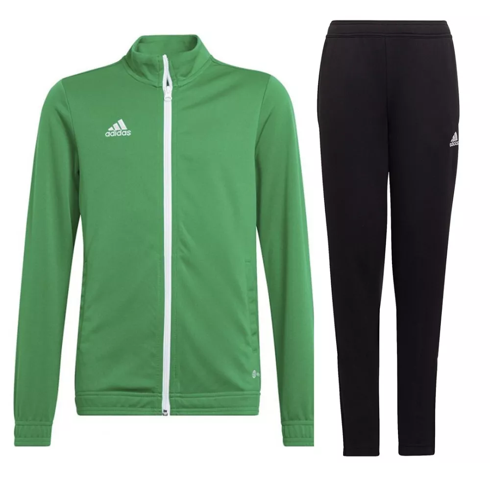 Adidas green full zip children's tracksuit