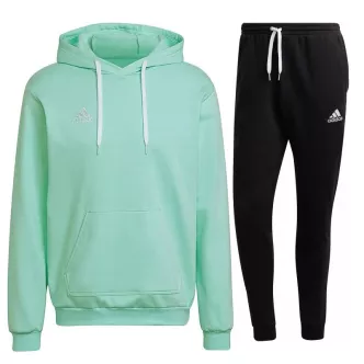 felpa cappuccio bambino adidas verde acqua