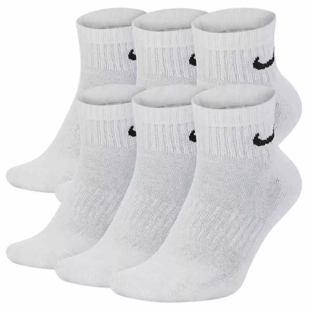Nike White Everyday 3 pair ankle Socks