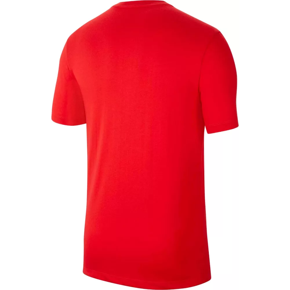 T-shirt Nike rossa Swoosh bianco bambino
