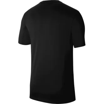 T-shirt Nike nera Swoosh bianco bambino