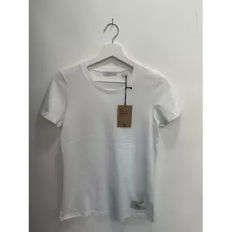 White unisex fessa e fatturato T-shirt