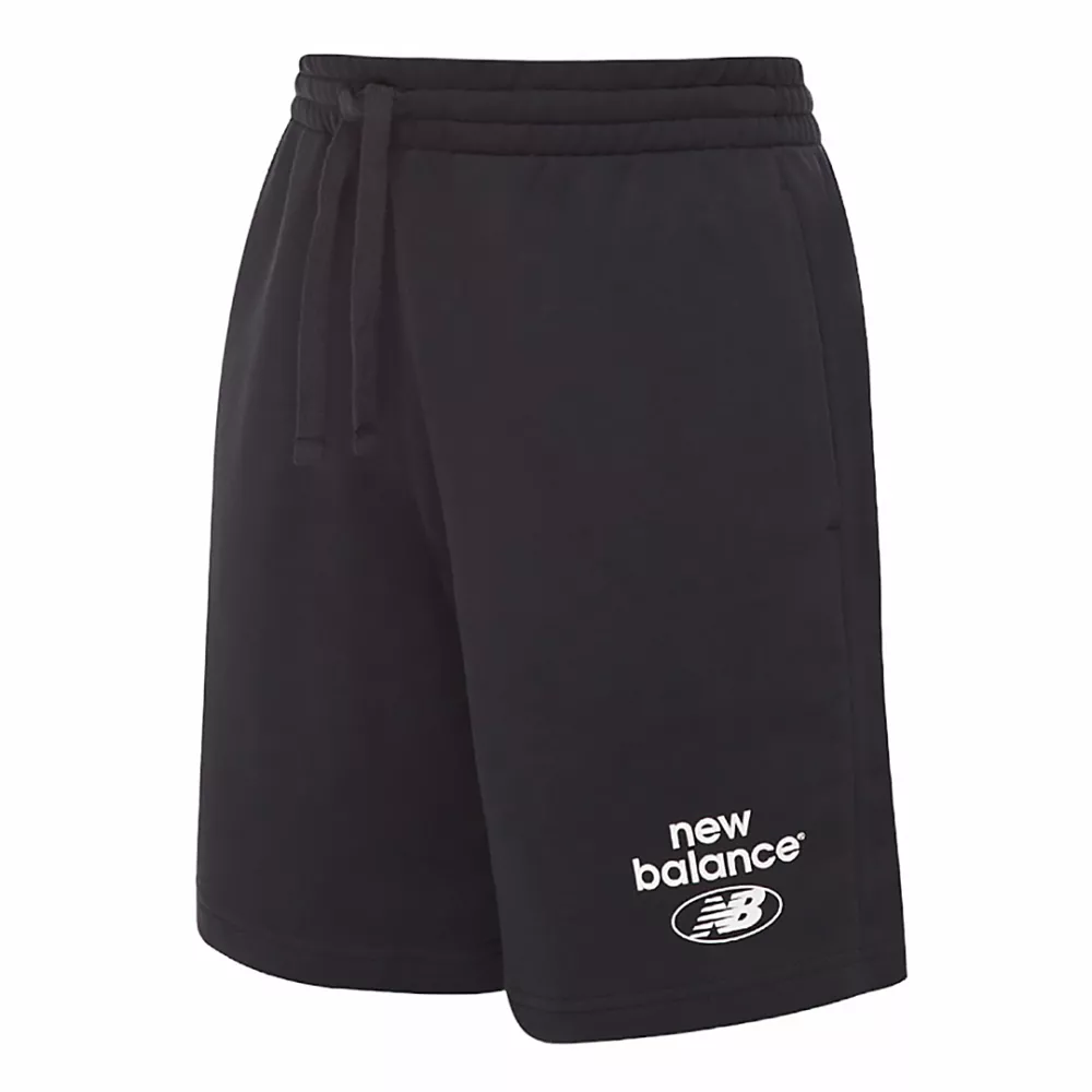 pantaloncini essentials french terry nero new balance