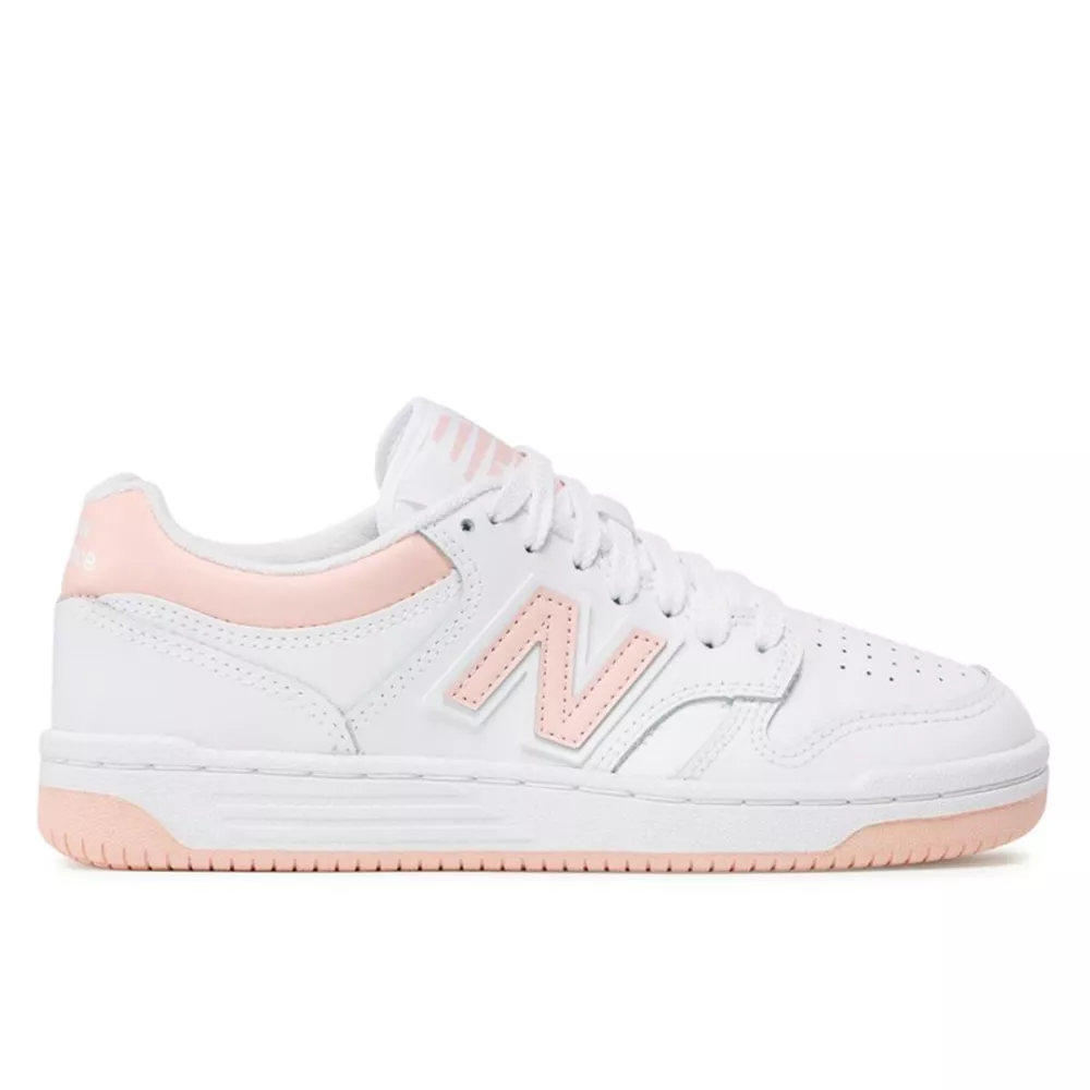 unisex lifestyle shoe new balance 480 white and pink