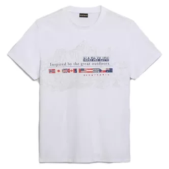 T-shirt bianca da uomo Napapijri