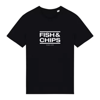 T-shirt con grafica "Fish&Chips"