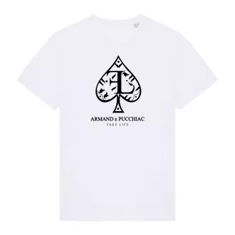 T-shirt bianca "Armand e Pucchiacc"