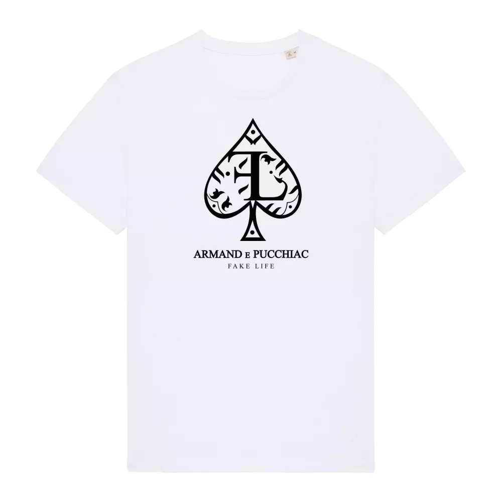 T-shirt bianca "Armand e Pucchiacc"