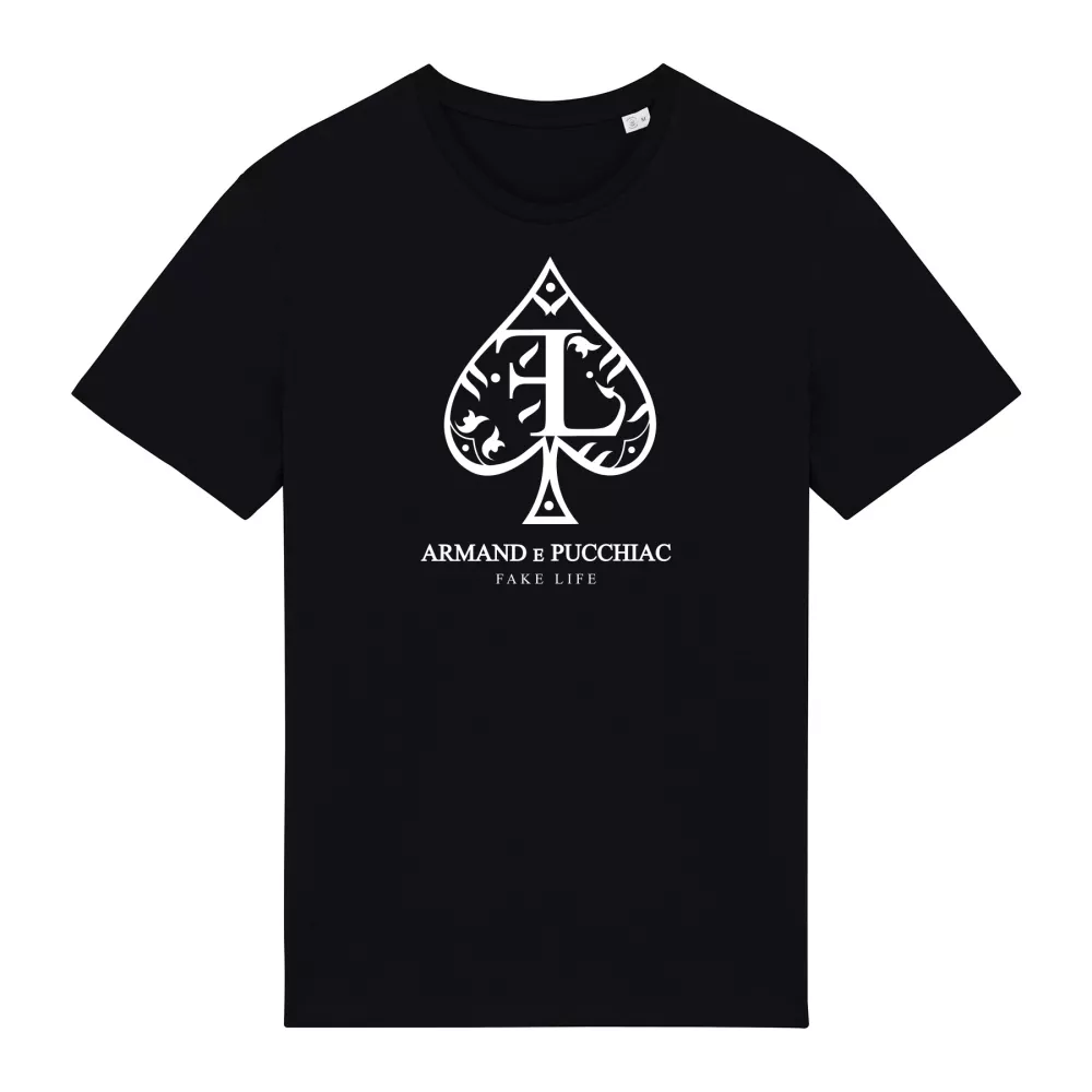 T-shirt nera "Armand e Pucchiacc"