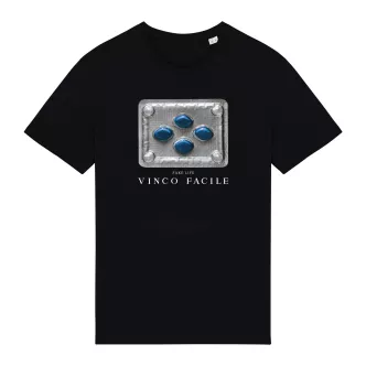 t-shirt unisex vinco facile nera