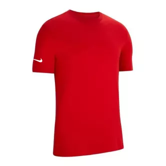 t-shirt rossa nike swoosh su manica