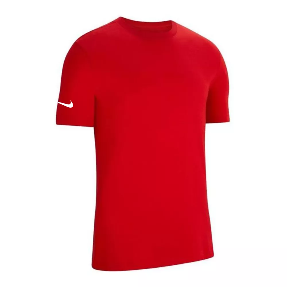 t-shirt rossa nike swoosh su manica