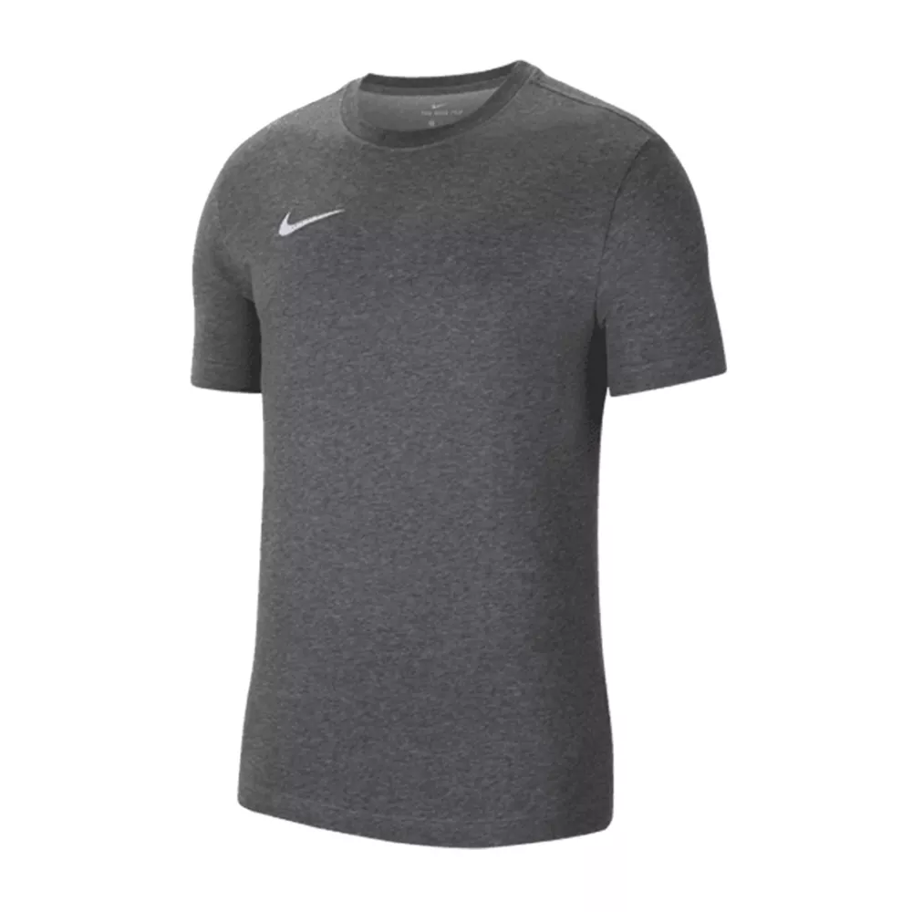 gray nike swoosh small white t-shirt