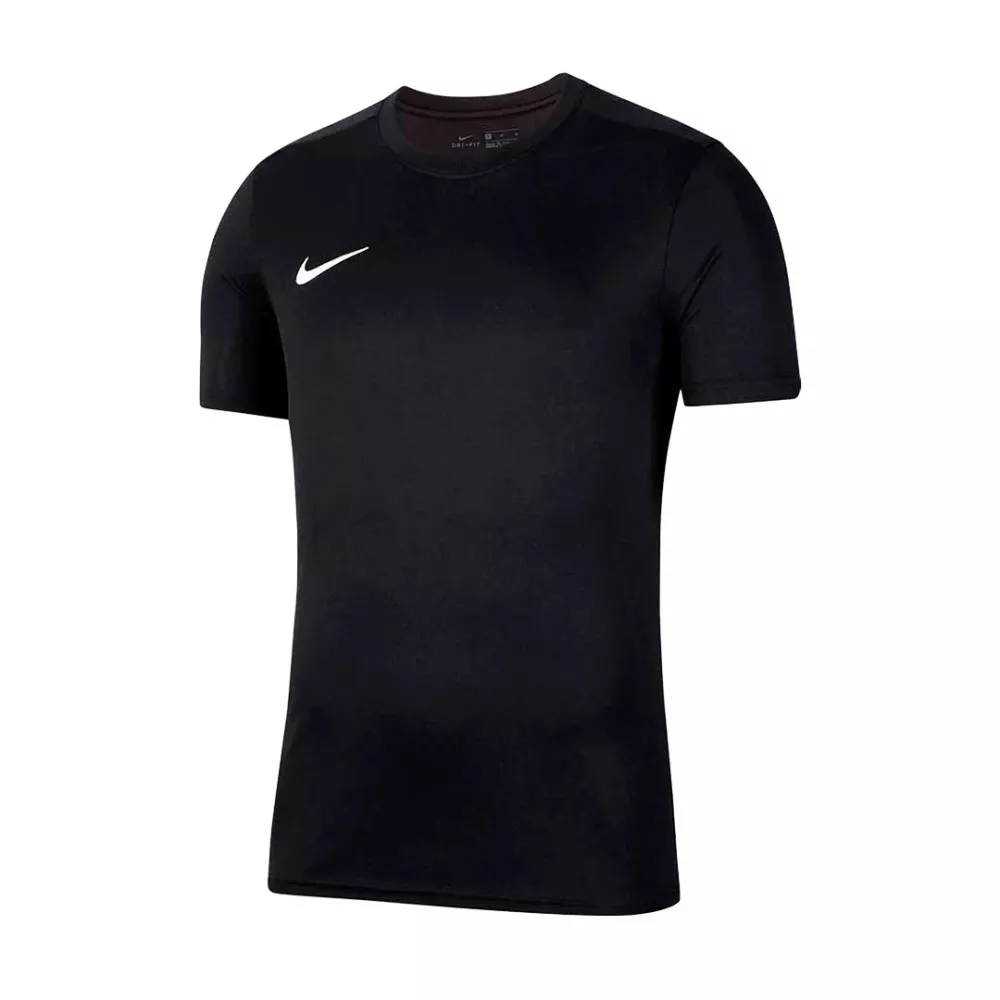 t-shirt nike nera swoosh piccolo bianco