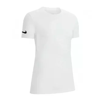 t-shirt donna bianca nike swoosh su manica