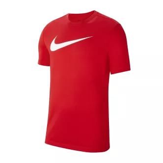 t-shirt nike rossa swoosh bianco