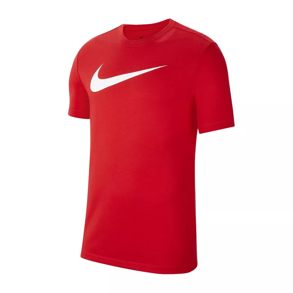 t-shirt nike rossa swoosh bianco