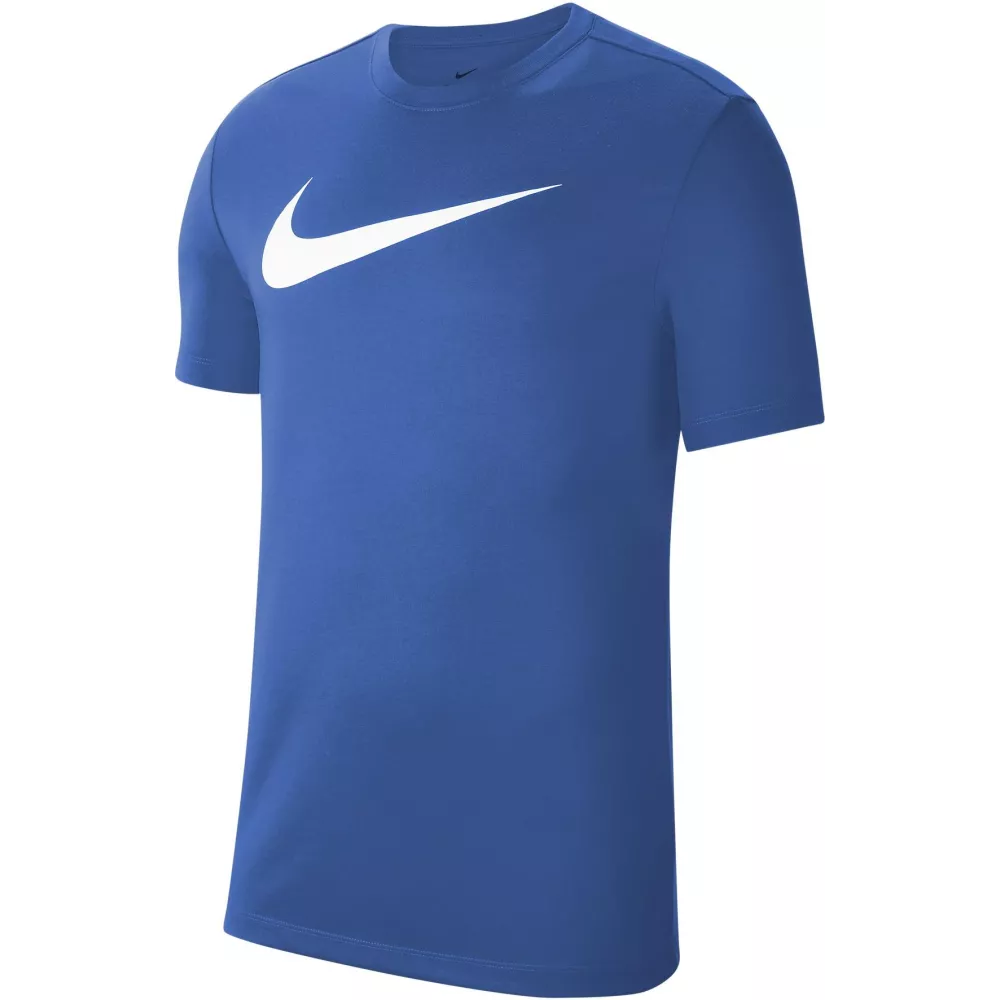 T-shirt Nike royal Swoosh bianco