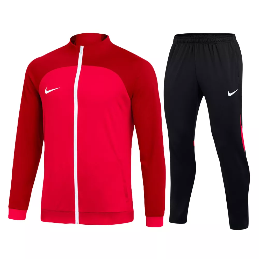 dark red nike kids performance tracksuit