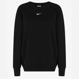 felpa girocollo nike oversize donna nero